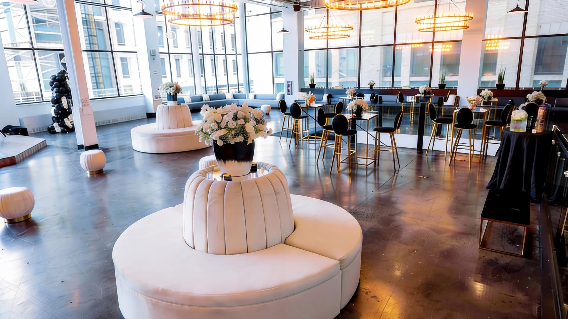 Staged event space Manhattan corporate gathering