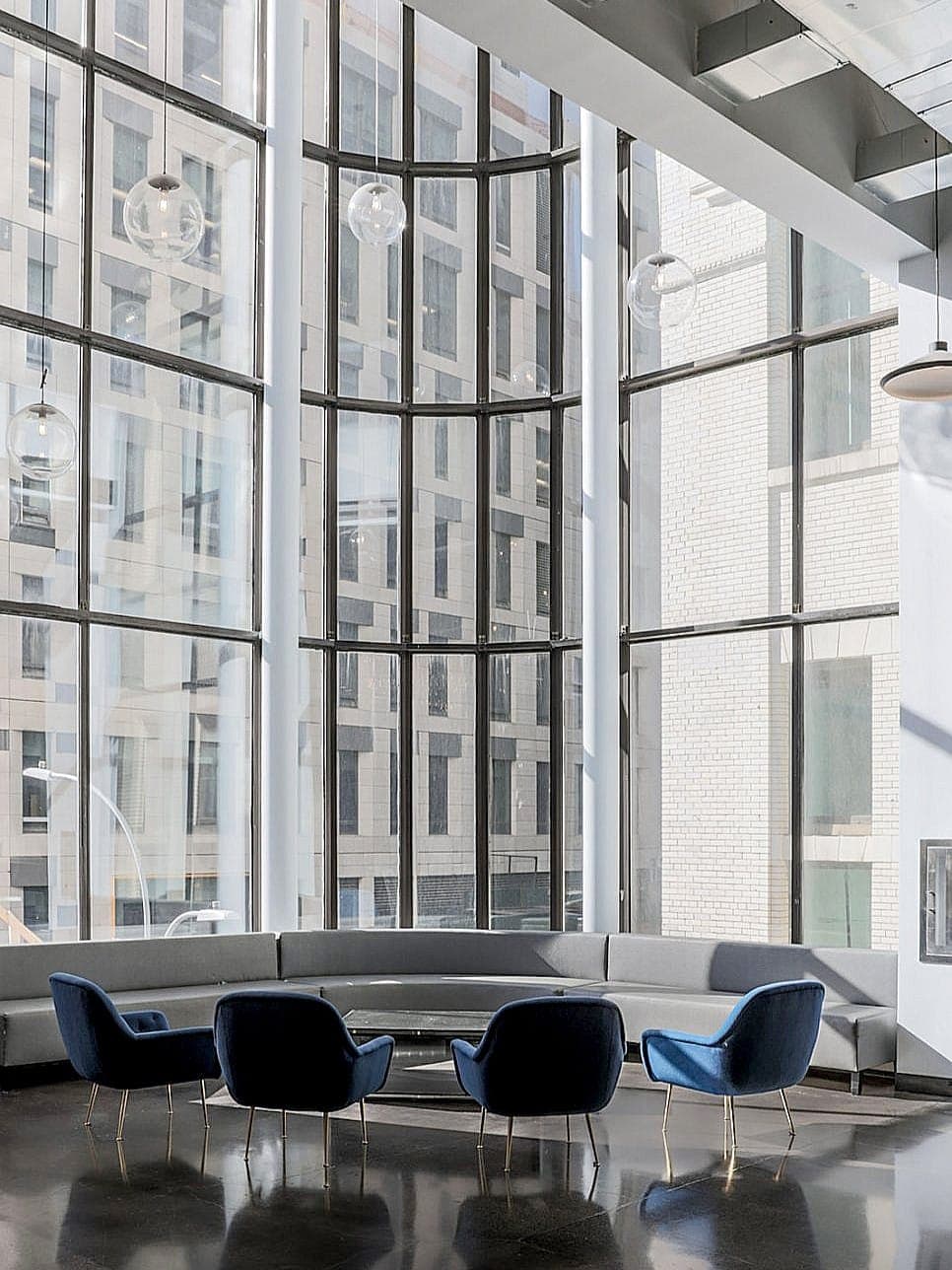 FiDi Mezzanine dining room corporate lunch event