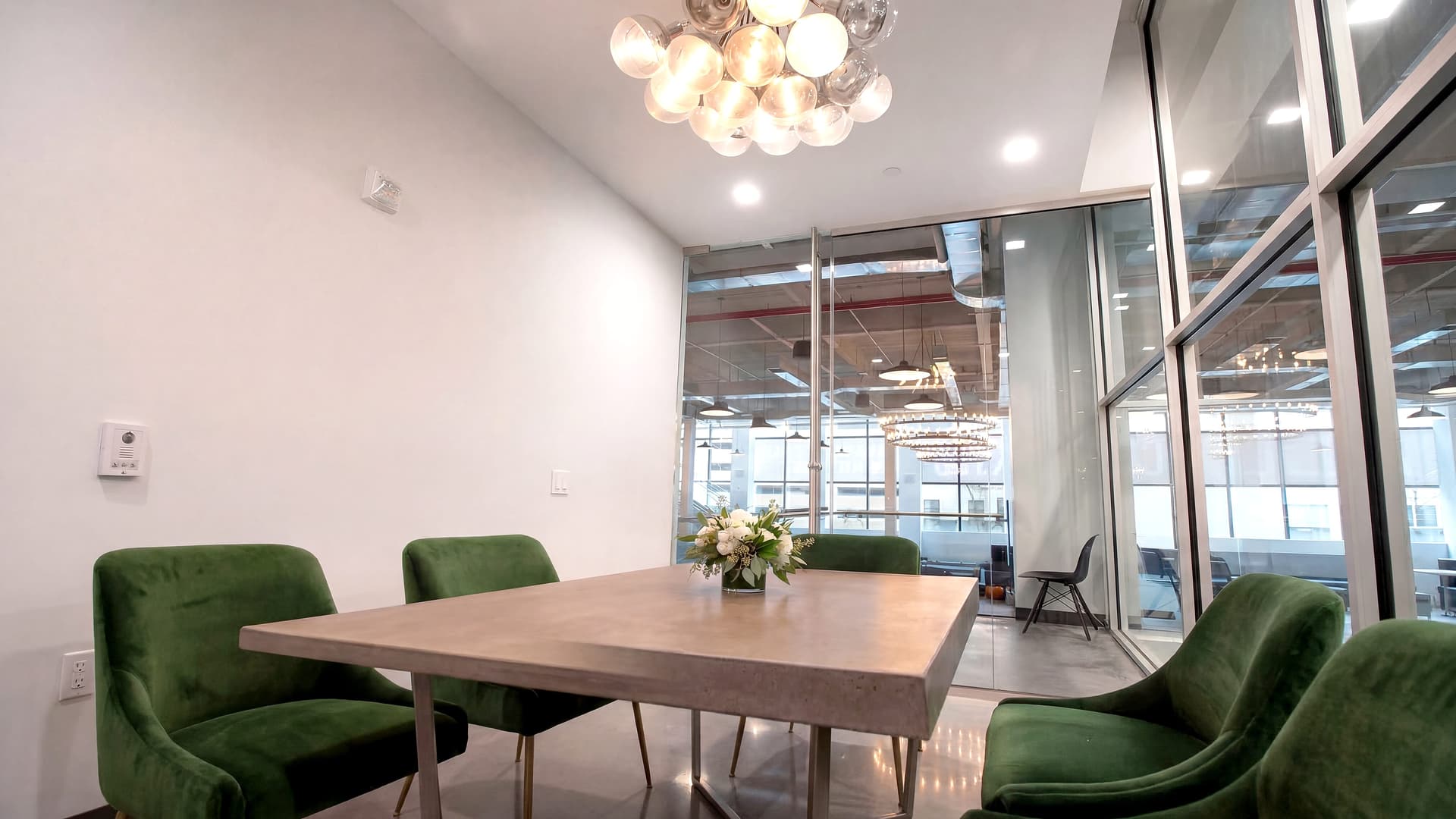 Banquet hall setup FiDi Mezzanine New York